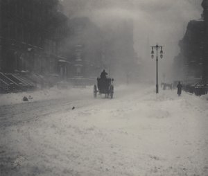 Sněhová bouře, New York od Alfred Stieglitz
