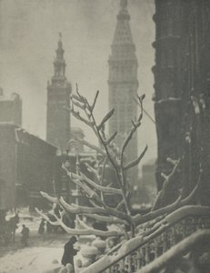 Dvě věže, New York od Alfred Stieglitz