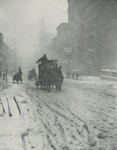 Zima, Pátá avenue od Alfred Stieglitz