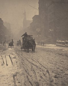 Zima, Pátá avenue od Alfred Stieglitz