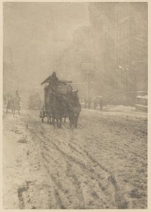 Zima na Páté Avenue od Alfred Stieglitz