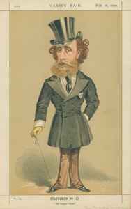 Markýz (John) Townshend, přítel žebráka, 26. února 1870, karikatura Vanity Fair