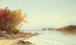 Narragansett Bay, podzim, Rhode Island