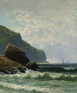 Mořská krajina s loděmi na moři, Alfred Thompson Bricher od Alfred Thompson Bricher