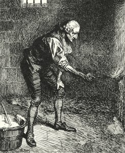 Anglický vězeňský reformátor John Howard čistil stěny své vězeňské cely, zatímco byl držen v karanténě v Benátkách