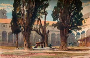 Santa Maria Degli Angeli, Řím, c1870 od Alfred Waterhouse