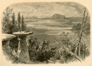 „Stand Rock, na řece Wisconsin“, 1874.