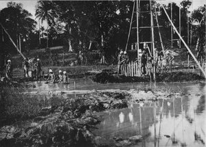 Těžba drahokamů, Cejlon, c1890, 1910