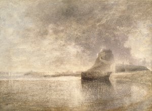 Hrad Holy Island, Northumbria, c1882-3 od Alfred William Hunt