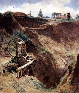 The Gravel Pit, Kings Cross (akvarel na papíře) od Alfred William Hunt