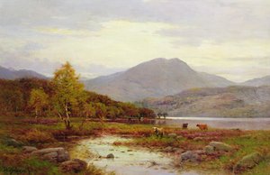 Podzimní večer, jezero Venachar