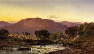 Poblíž průsmyku Llangollen, Severní Wales od Alfred de Breanski