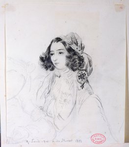 George Sand (1804-76) Nošení šátku, 1833