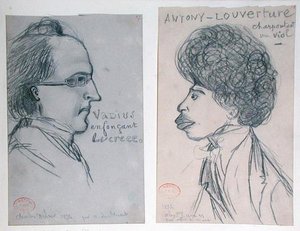 Portréty Charlese Nodiera (1780-1844) nebo Gustava Planche (1808-57) a Alexandra Dumase Perea (1802-70)