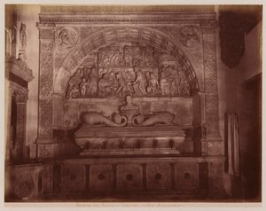 La Certosa di Pavia: Koryto na mytí nádobí v sakristii (čb fotografie) od Alfredo Noack