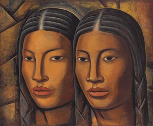 Dvojčata; Las Gemelas, kolem roku 1930 (olej na plátně)