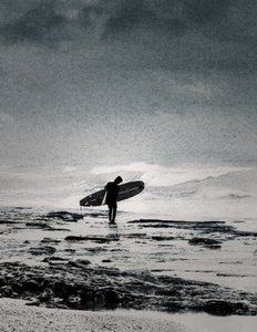 Going in..., 2013 (ručně malovaná fotografie)