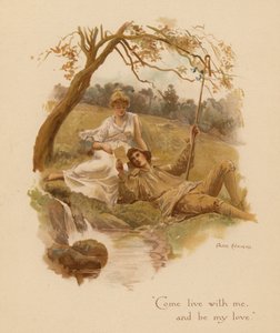 Staré milostné písně: "(barevná litografie) od Alice Havers