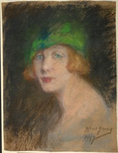 Zelený klobouk od Alice Pike Barney