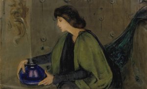 Žena a páv, ca. 1900. od Alice Pike Barney