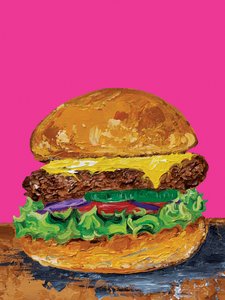 Cheeseburger ve stylu pop artu