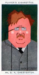 GK Chesterton , britský básník, prozaik a kritik, 1926 od Alick P. F. Ritchie