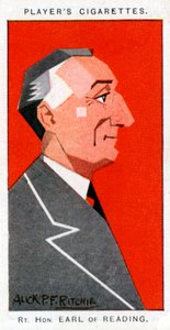 Rufus Isaacs, 1. markýz z Readingu, hlavní soudce a diplomat, 1926. od Alick P. F. Ritchie