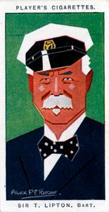 Sir Thomas Johnstone Lipton, 1. Baronet, britský obchodník s potravinami a jachtař, 1926 od Alick P. F. Ritchie