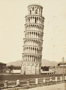 Campanile, Pisa, cca 1850 (stříbrný tisk alba) od Fratelli Alinari