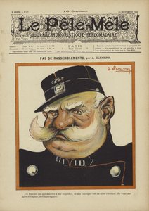 Žádná shromáždění. Ilustrace pro Le Pele-Mele, 1902