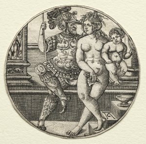 Mars, Venuše a Amor, 20. léta 16. století.