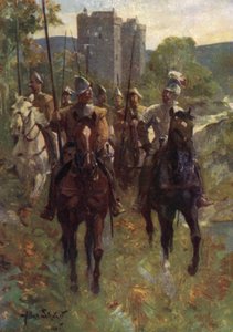 "Border Reivers" Vyráží na nájezd na dobytek (barva litho)