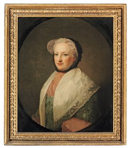 Portrét Anne Drelincourt, Lady Primrose (asi 1709-1775) (olej na plátně) od Allan (follower of) Ramsay