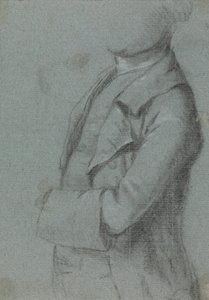Studie kostýmu pro portrét muže od Allan Ramsay