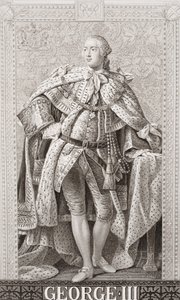 Jiří III (1738-1820) z knihy "Ilustrace z anglických a skotských dějin", II. díl od Allan Ramsay