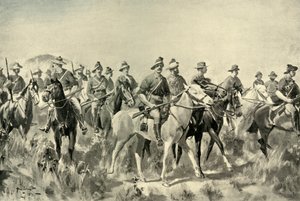 „Australští Křováci na pochodu“, 1901.