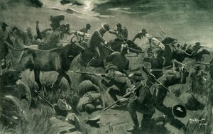 „Brilantní obrana Novozélanďanů v Holspruitu, 25. února 1902“, 1902. od Allan Stewart