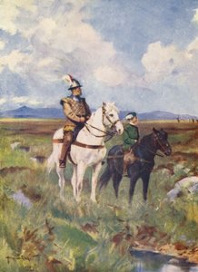 Kinmont Willie (barevná litografie) od Allan Stewart