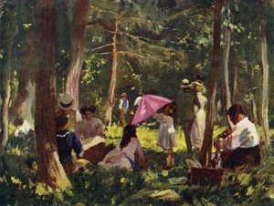 Paris: A Corner in the Bois (barva lito) od Allan Stewart