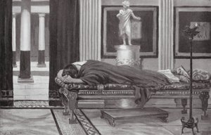 Periklův zármutek nad ztrátou dítěte (litografie) od Allan Stewart