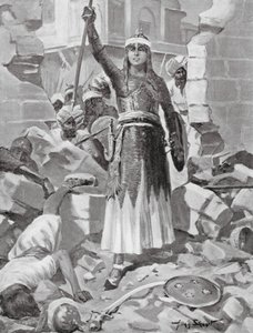 Princezna Čand Bibi brání Ahmadnágar od Allan Stewart