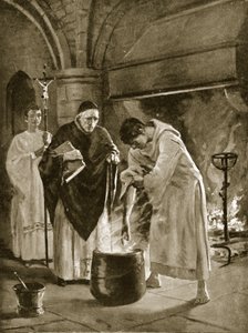 Trial by the Ordeal of Boiling Water, ilustrace z 