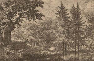 Jedle u vody, pravděpodobně c. 16451656. od Allart van Everdingen