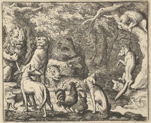 Renard žádá o přiznání, 1650-75.