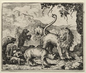 Reynard the Fox: First Complaint of the Wolf od Allart van Everdingen