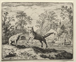 Reynard the Fox: Reynard dělá pokání od Allart van Everdingen