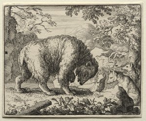 Reynard the Fox: Reynard slibuje med medvědovi od Allart van Everdingen