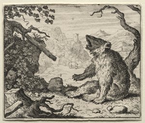 Reynard the Fox: The Bear volá Reynarda k soudu od Allart van Everdingen