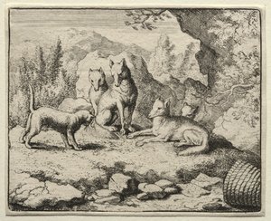 Reynard the Fox: The Cat volá Reynarda k soudu. od Allart van Everdingen