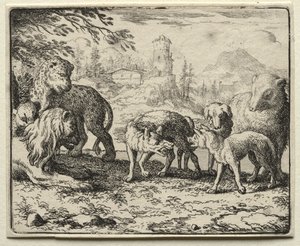 Reynard the Fox: Odsouzení Reynarda od Allart van Everdingen